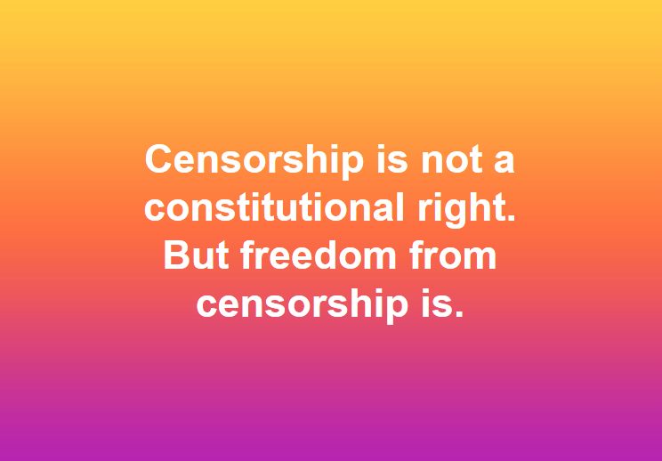 truth hits censorship