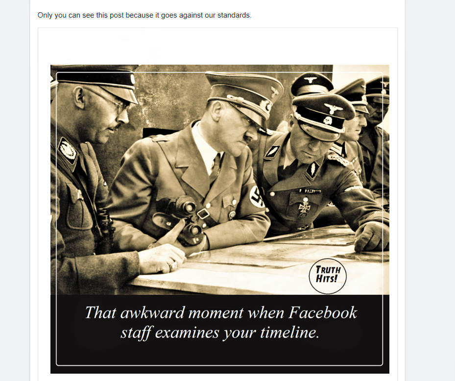 facebook community nazi EDIT